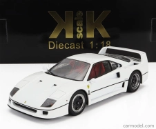 Kk-scale Ferrari F40 1987 - Personal Car Sultan Of Brunei 1:18 Bílá