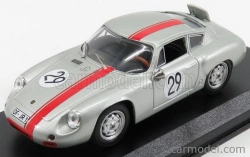 Najlepší model Porsche 356b Carrera Abarth N 29 1000km Nurburgring 1963 Rank - Wutherich 1:43 Silver Red