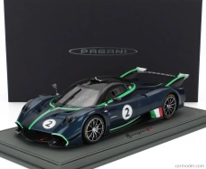 Bbr-models Pagani Huayra R N 2 Racing 2021 - Con Vetrina - With Showcase 1:18 Matná Modrá Černá Karbonová