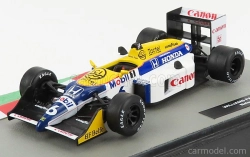 Edicola Williams F1 Honda Fw11b N 6 Nelson Piquet Sezóna 1987 Majster sveta 1:43 Biela Modrá Žltá