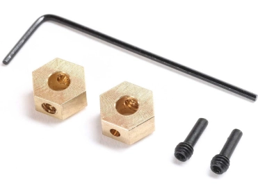 Axial unášač šesťhranný, mosadz 1,0 g (2): SCX24, AX24