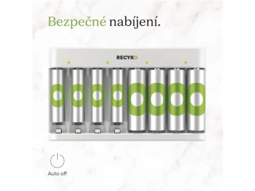 GP USB nabíjač ECO AA/AAA + 4xAA 2100 mAh + 4xAAA 850 mAh GP ReCyko