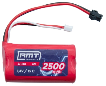 RMT models Li-Ion 2500 mAh 7,4V 15C SM
