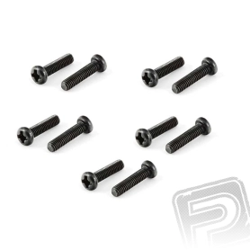 Skrutka s guľatou hlavou 3x12mm (10 ks.)