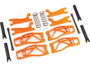Traxxas súprava závesu kolies oranžová (pre WideMaxx)