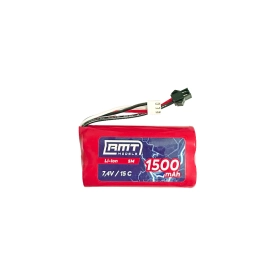 RMT models Li-Pol 1500 mAh 7,4V SM-plug