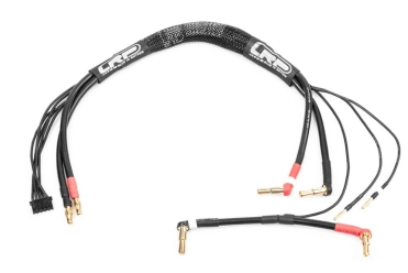 Nabíjací kábel 35cm 2x2S LiPo HARDCASE z G4 na P4/5 vrátane balančného konektora. XH