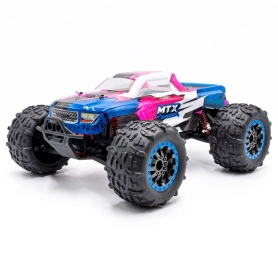 RC auto MTX elektro Offroad Truggy, ružovo-fialovo-modrá