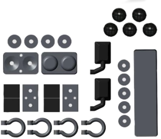Príslušenstvo karosérie pre DF-4J XXL Crawler