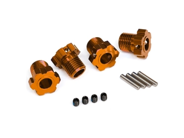 Traxxas náboj kolesa hliníkový oranžový 17 mm (4)