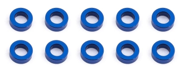 Ballstud podložky, 5.5x2.0mm, modré alu, 10 ks.