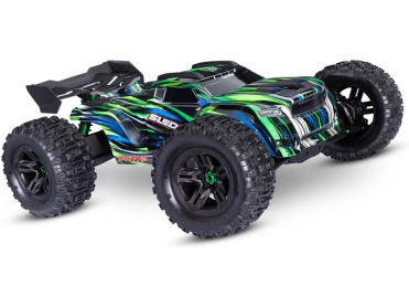 RC auto Traxxas Sledge s pásovými pneumatikami 1:8 RTR, zelené