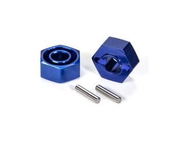 Traxxas náboj kolesa hliníkový modrý (2)