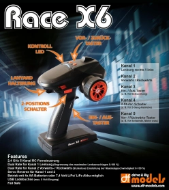 RACE X6 – 5ch RC súprava