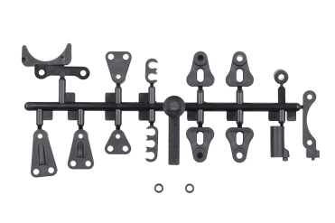 RC10B84 Sada držiaka batérie a ventilátora