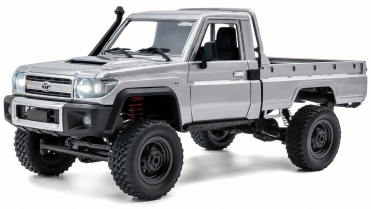 RC auto Land Cruiser Toyota PRO, strieborná + náhradná batéria