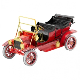 Oceľová stavebnica Ford 1908 Model T, červená