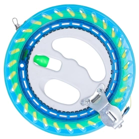 Naviják s rukojetí 18 cm s délkou šňůry 160 m, neonový