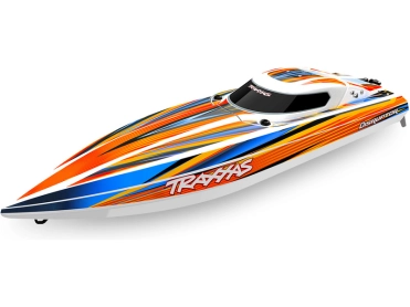 RC čln Traxxas Distruptor 4S RTR, oranžový