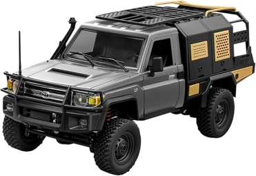 RC auto Land Cruiser Supertourer Toyota, strieborná + náhradná batéria