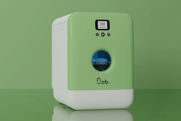 Stolní myčka Bob, přední dvířka, světle zelená