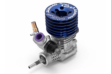 OS MAX R21 V2 samotný motor (stříbrná verze s modrou hlavou)