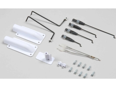 E-flite súprava ťahadiel, vidličky, kryty serv: Habu STS 1.0m