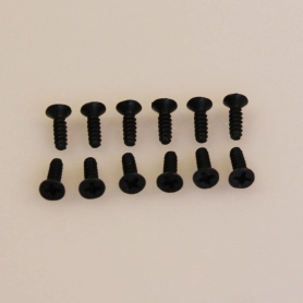 Skrutky so zápustnou hlavou 3x10 mm, 12 ks