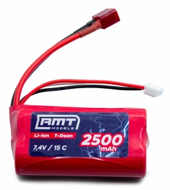 RMT models Li-Ion 2500 mAh 7,4V 15C T-Dean