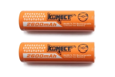 Li-ion akumulátory 18650 2600mAh (2 ks) s úložným puzdrom