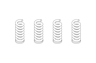 Turbo Racing pružiny 4ks