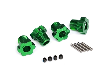 Traxxas náboj kolesa hliníkový zelený 17 mm (4)