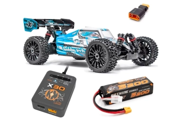 RC auto SPIRIT NXT RR BRUSHLESS buggy (vč. LiPo a nabíječe), modrá