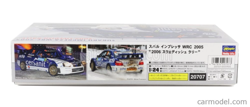 Hasegawa Subaru Impreza Wrc Team Cersanit N 71 Rally Sweden 2006 Michal Solowow - Maciej Baran 1:24 /