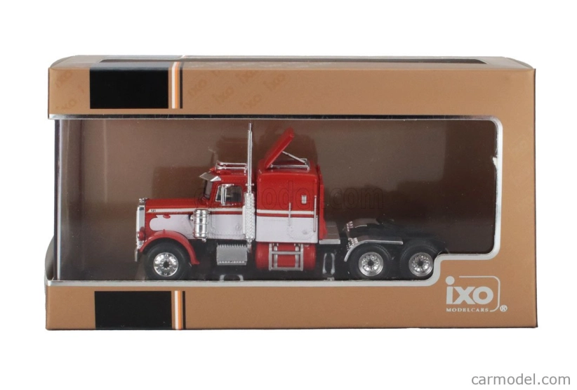 Ixo-models Peterbilt 359 Tractor Truck 3-assi 1973 1:64 Červená Bílá
