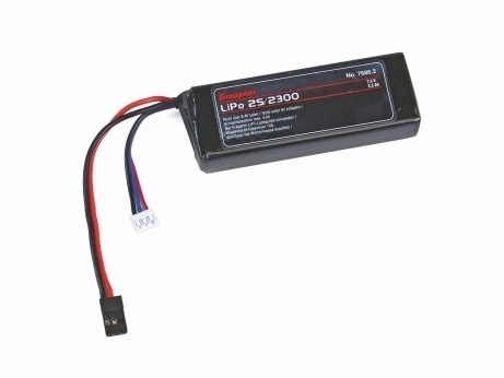 LiPo-súprava RX 2/2300 7,4V s JR konektorom