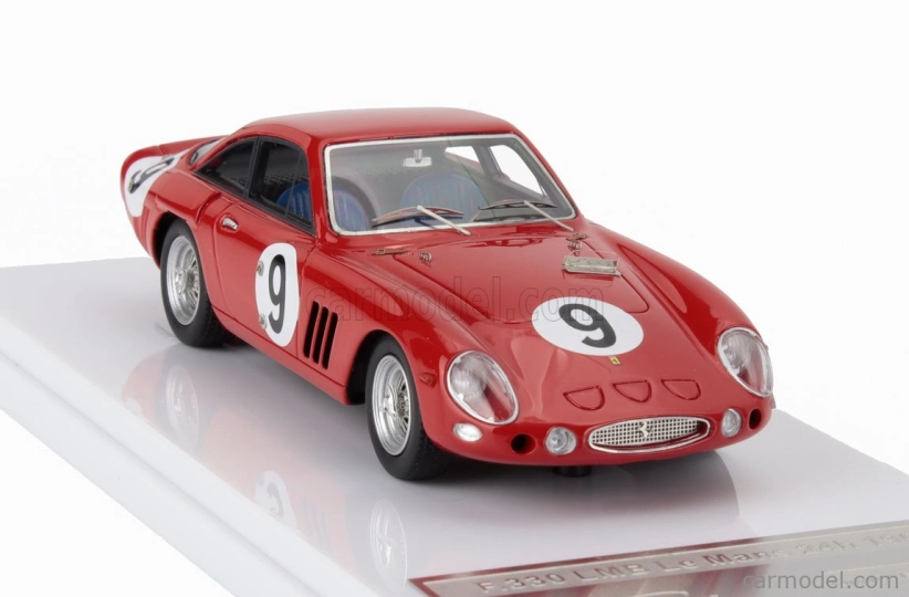 Tecnomodel Ferrari 330 Lmb 4.0l V12 Team Pierre Noblet N 9 24h Le Mans 1963 Pierre Noblet - Jean Guichet 1:43 Červená