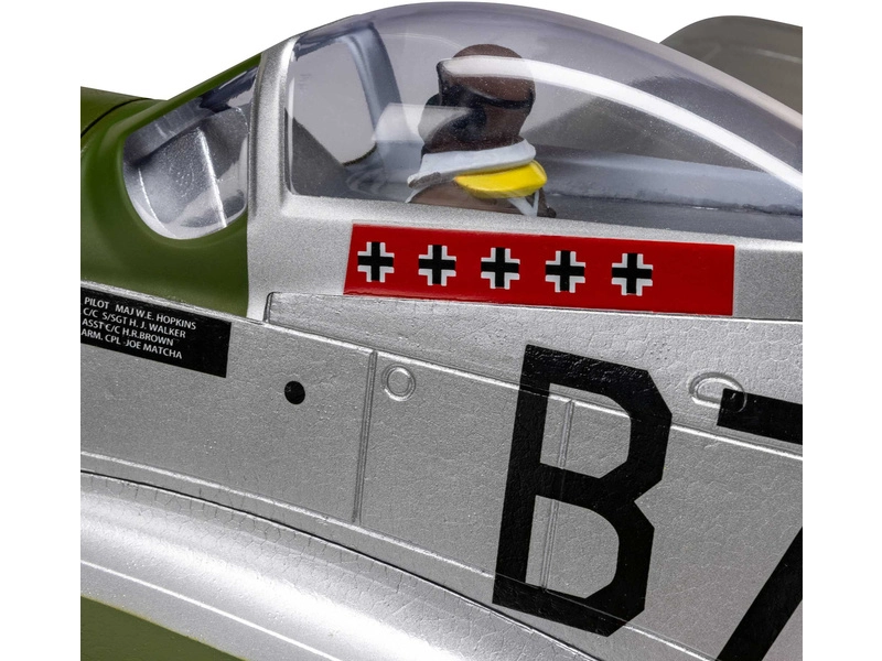 RC letadlo E-flite P-51D Mustang 1.0m AS3X+ SAFE Select BNF Basic
