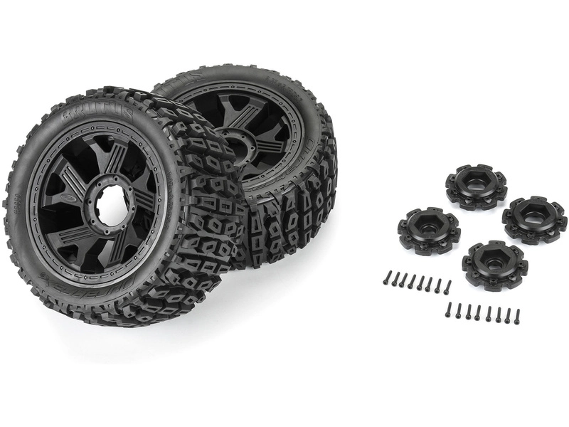 Duratrax kolo 5.7" 1:6 Brutus Monster Truck, disk Ripper černý H24mm (2)