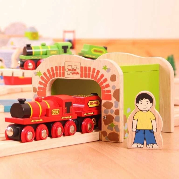 Bigjigs Rail Dvojitý železniční tunel - poškozený obal