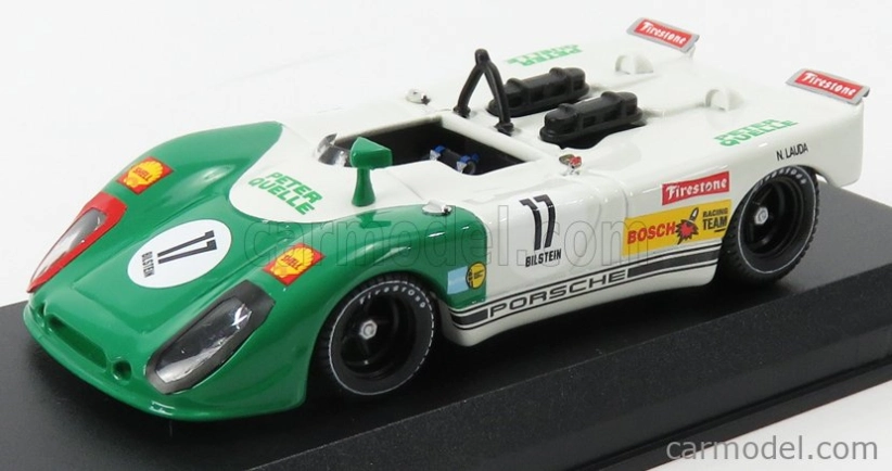 Najlepší model Porsche 908/02 Flunder N 17 Rennen Aachen Nurburgring 1970 Niki Lauda 1:43 Bielozelený