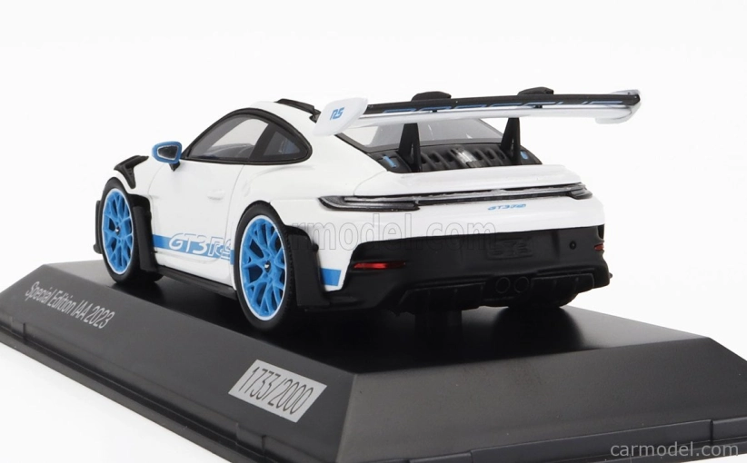 Spark-model Porsche 911 992 Gt3 Rs Iaa Monaco 2023 1:43 Bílá Modrá