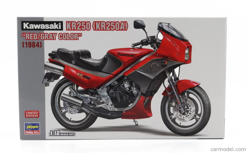 Hasegawa Kawasaki Kr250 (kr250a) Motocykel 1984 1:12 /