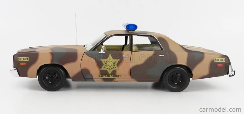 Greenlight Dodge Monaco Hazzard Police Hazzard County 1978 1:18 Camouflage