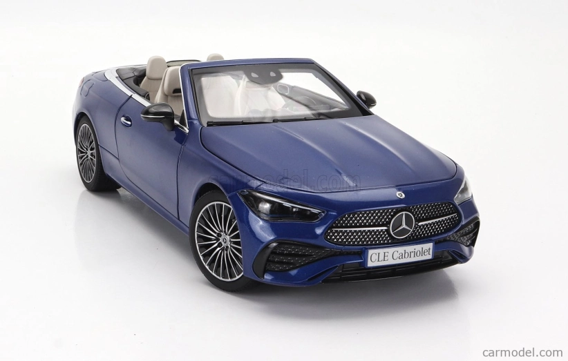 Norev Mercedes benz Cle-class Cabriolet (a236) Amg Line 2024 1:18 Spektrální Modrá Černá