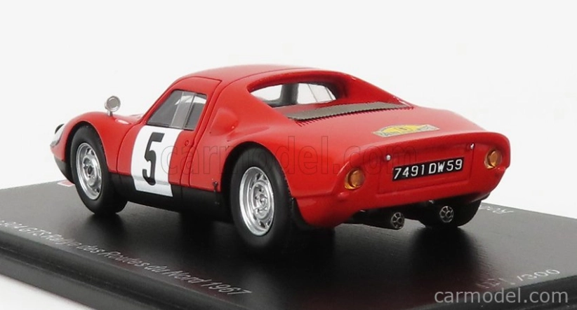 Spark-model Porsche 908 Gts N 5 Rally Routes Du Nord 1967 R.dutoit 1:43 Red