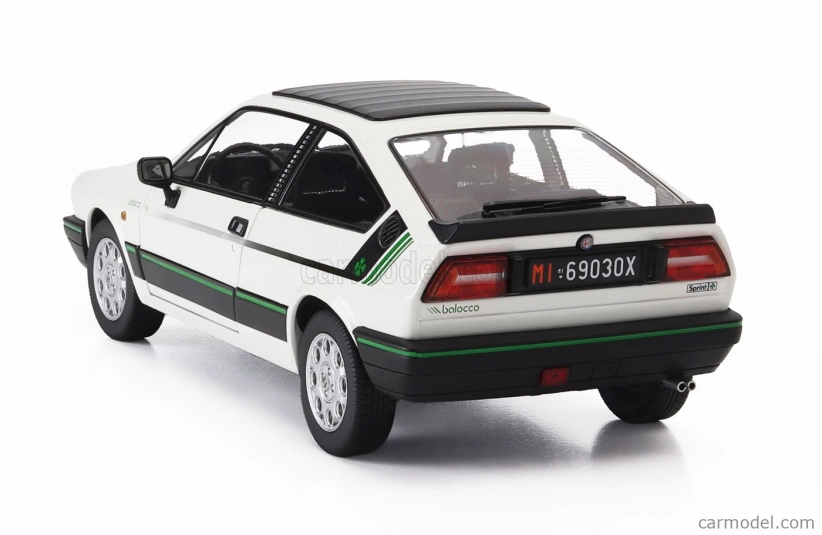 Mitica-diecast Alfa romeo Alfa Romeo Sprint 1.5 Quadrifoglio Verde Balocco 1984 1:18 Bianco Capodimonte - Bílá