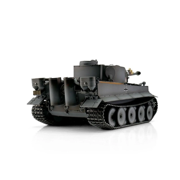 TORRO tank PRO 1/16 RC Tiger I skoršia verzia sivá kamufláž – infra IR – dym z hlavne