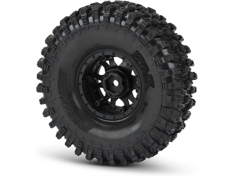 Pro-Line kolo 1.9", pneu Hyrax Predator, disk Impulse H12 černo-stříbrný (2)