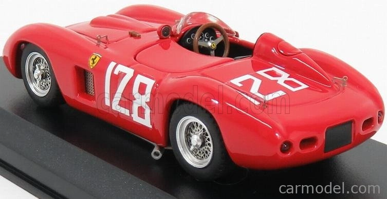 Art-model Ferrari 500 Tr N 128 Ch.0614 Winner Tyddyn Road Races 1956 Carroll Shelby 1:43 Red